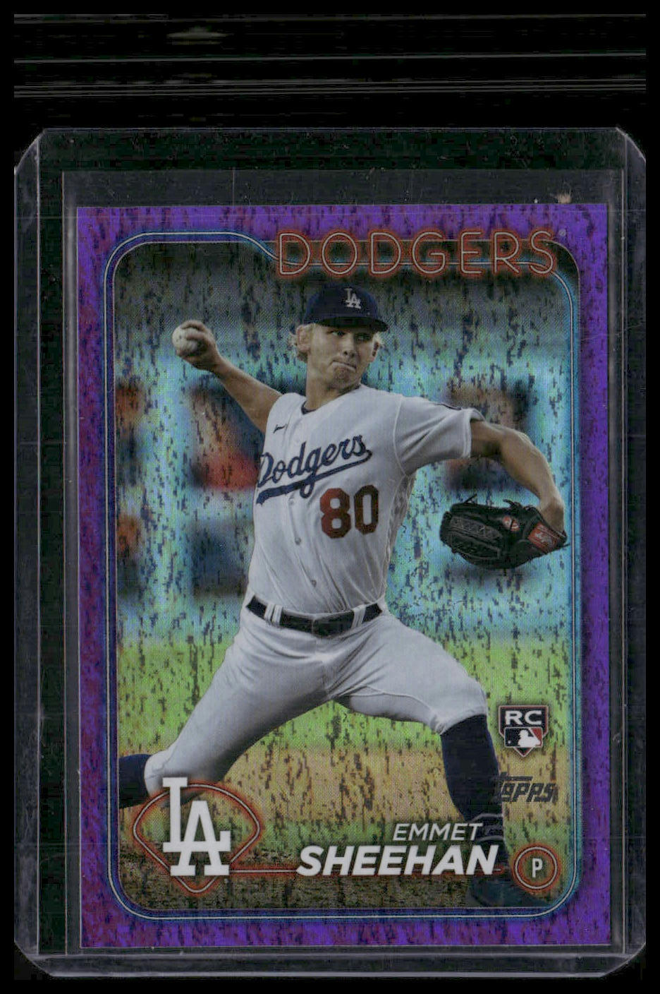 2024 Topps #283 Emmet Sheehan Purple Holofoil #/799