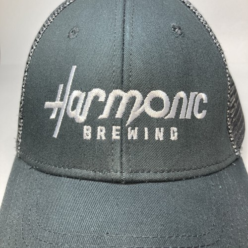 Harmonic Brewing San Francisco Black Mesh Snapback Hat Cap - Picture 5 of 9