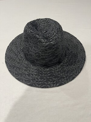 Time and Tru Women's Grecian Weave Straw Fedora Hat