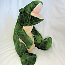 Toys R Us Animal Alley Dark Green Dinosaur Plush Stuffed Animal Toy VGUC Retired