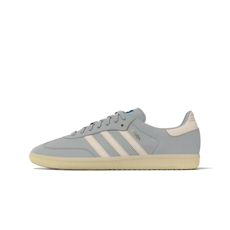 Adidas Samba OG (WONDER SILVER/OFF WHITE) Men's Shoes IG6177