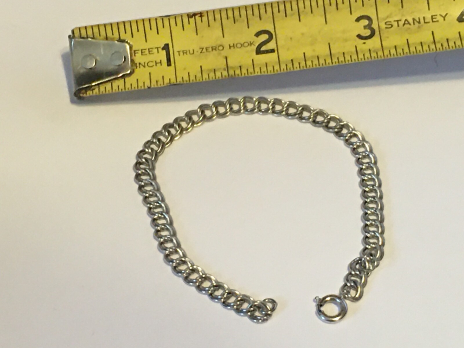 Vintage  925 Solid Sterling Silver Double Curb Li… - image 4