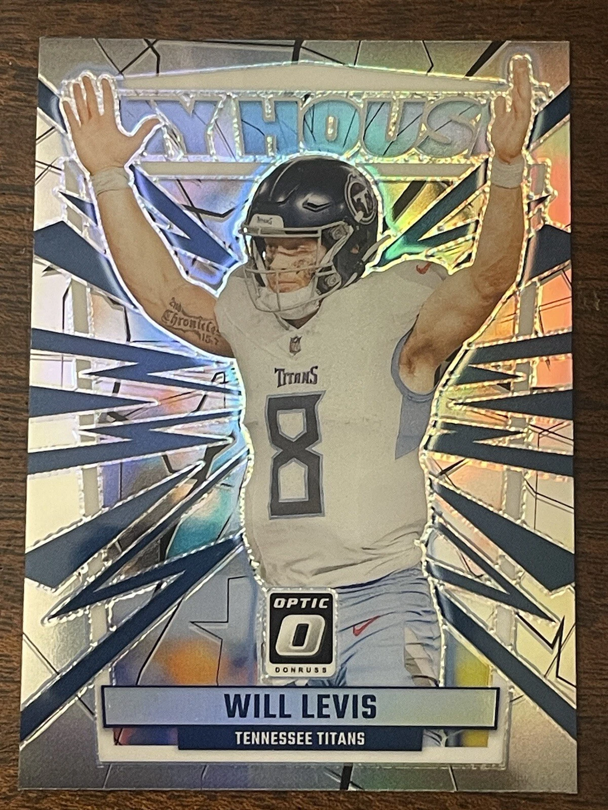 2023 Donruss Optic WILL LEVIS My House Silver Holo Prizm #20 Titans! RC Rookie