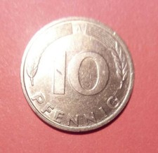 Moneta: 10 fenigów, Republika Federalna Niemiec 1994 A, moneta obiegowa, zdjęcie stanowe