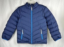 Hanna Andersson Navy Blue Down Puffer Coat 130 8 