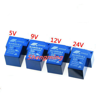 10pcs SLA-05 09 12V 24VDC 48VDC-SL-A -C 4/5/6pins 30A T90 Relay