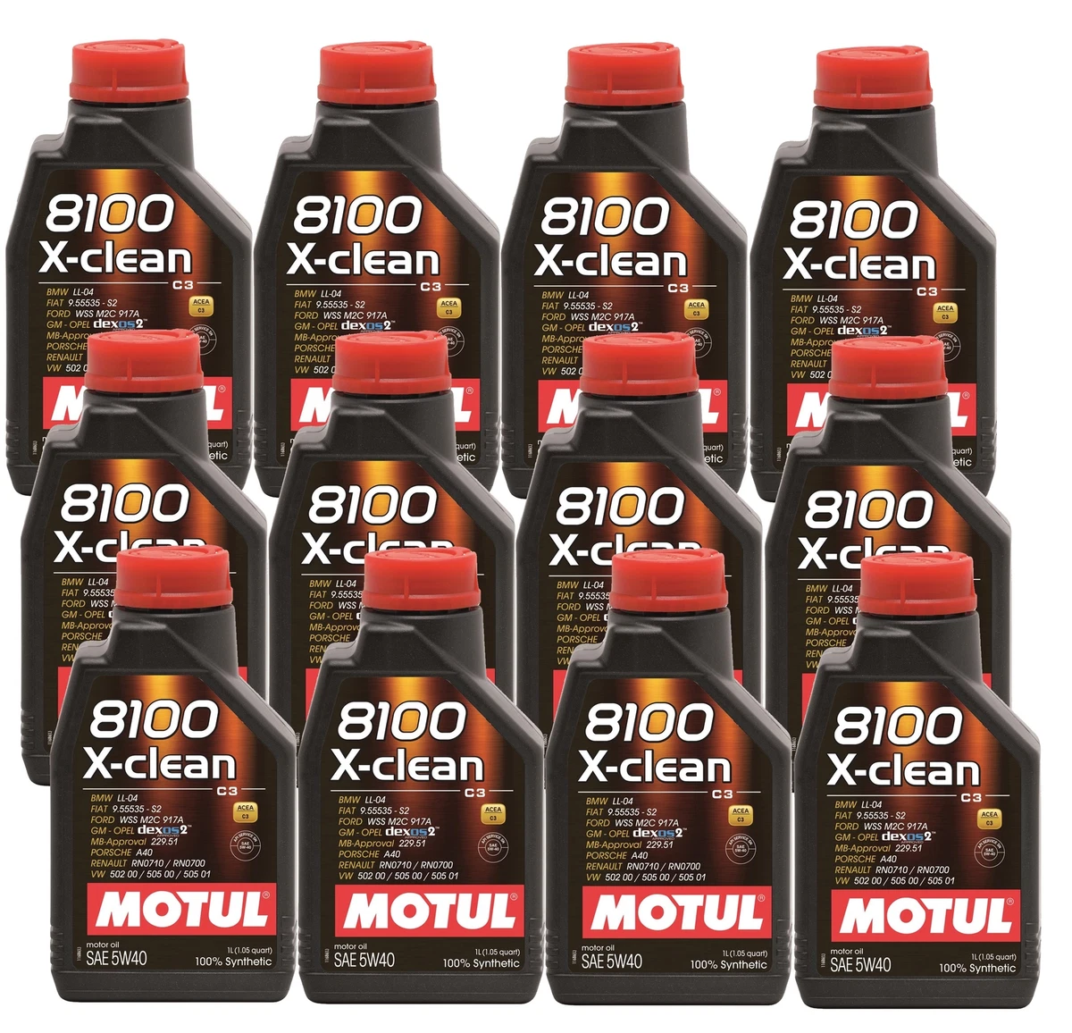 Motul 8100 X CLEAN 5W40 12L Fully Synthetic Engine Motor Oil