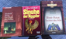 3x Buch Roman, Sinuhe d.Ägypter, Der Fluch des Falken, Bint-Anat Tochter des Nil