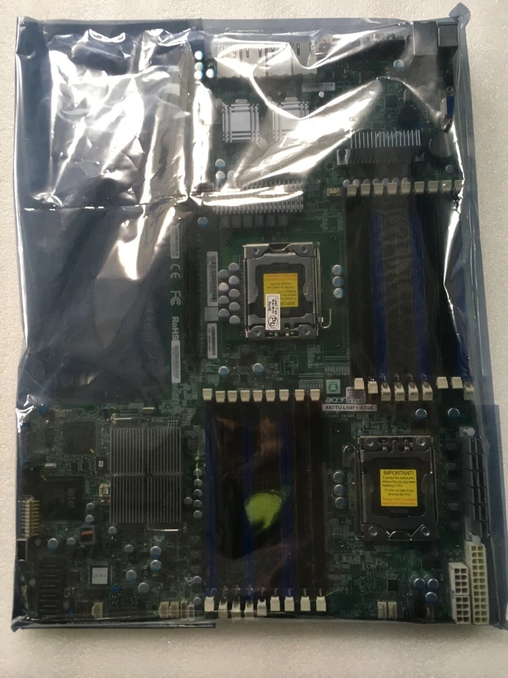 SuperMicro server mainboard dual socket 1366 X8DTU-LN4F+-AI034  MB.R510F.001  - Image 2 of 4