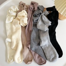 Women Lady Wool Cashmere Knee-High Long Crew Socks Thick Warm Casual Soft Winter