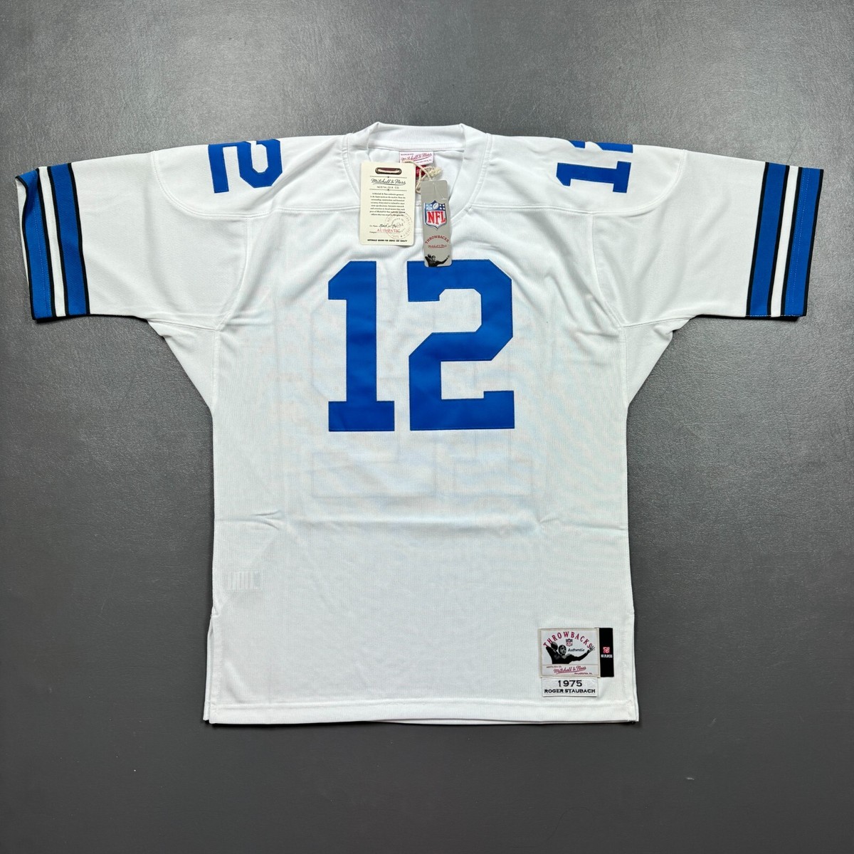 100% Authentic Roger Staubach Mitchell Ness 1975 Cowboys Jersey