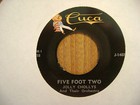 CUCA 45 RECORD J1407  /JOLLY CHOLLYS/ FIVE FEET TWO/ SHIEK OF ARABY/ VG+ — photo 2