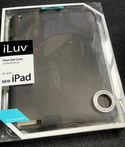 iPad Flexi Gel Case iLuv NEW Secure Silicone iPad Cover Space Grey FREE P&P BNIB - Picture 2 of 10