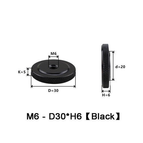 Aluminum Alloy Anodised Knurled Thumb Nuts Thin Types M3M4M5M6M8M10 Through Hole - Afbeelding 56 van 76