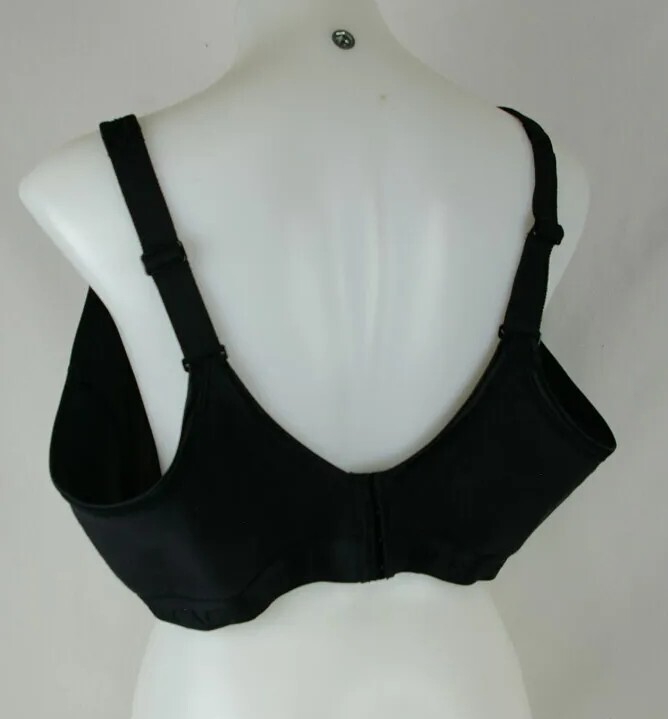 Cacique Solid Black Wire Free Full Coverage Bra W… - image 5