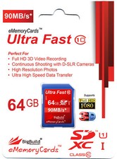 64GB Memory card for FujiFilm FinePix HS30EXR Camera | Class 10 SD SDXC New