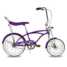 Lowrider Bike Classic viene con rueda delantera de 16” rueda trasera de 20””. Color púrpura