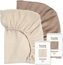 Crib Sheets   Organic Cotton Muslin Fitted Crib Sheet   Standard Size for Baby B