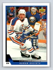 1993-94 Upper Deck - Roman Oksiuta #509 (RC) Edmonton Oilers Hockey Card