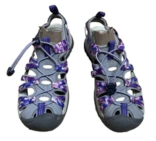 Keen Women's Size 8 Whisper Sandals Water Sport Purple Tie Dye Vapor Adjustable