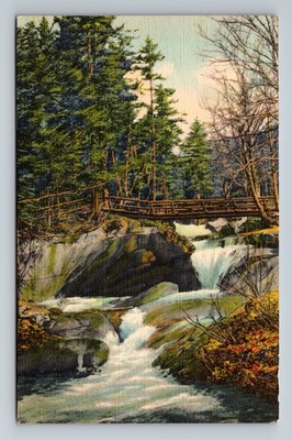 White Mountains,NH The Basin Franconia Notch New Hampshire Vintage Postcard