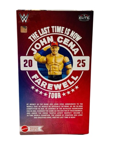 JOHN CENA SIGNED FIGURE EXCLUSIVE SHIRT FAREWELL ELITE 2025 MATTEL FANATICS - Picture 2 of 6