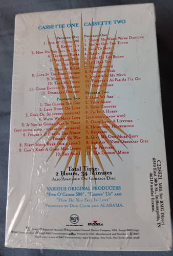 ALABAMA - For the Record - 41 Number One Hits - 2 Cassette Set (1998) NEW - Imagen 2 de 3