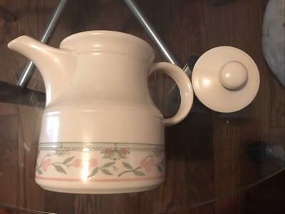 Biltons Coloroll Teapot Pink Roses Pattern Vintage 1980s