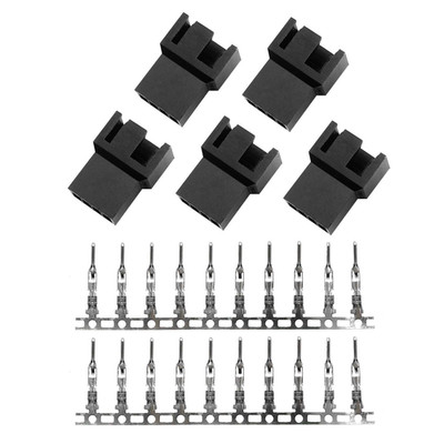 5PCS PWM Plastic Shell Computer Case Cooling Fan Male Plug Interface 4-pin PC Fa