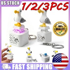 Seagull Mine Keychain,Button with Sound Rechargeable Keyboard Clicker Fidget Toy