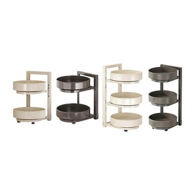 Gewürzregal Küchentheke Regal 360° drehbar Kaffeetassenregal Speisekammer