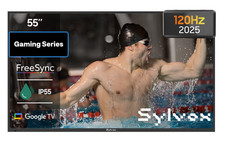 Sylvox 55 Inch 120HZ Weatherproof Outdoor TV 4K UHD Outside TV Smart Google TV