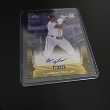 2020 Leaf Draft - Autographs Carson Taylor #BA-CT2 Gold (AUTO, RC)