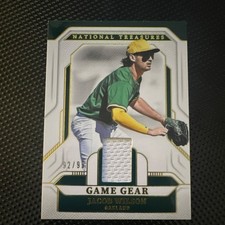 Panini 2024 National Treasures Jacob Wilson #GSD-JW Game Gear Dual /95 Athletics