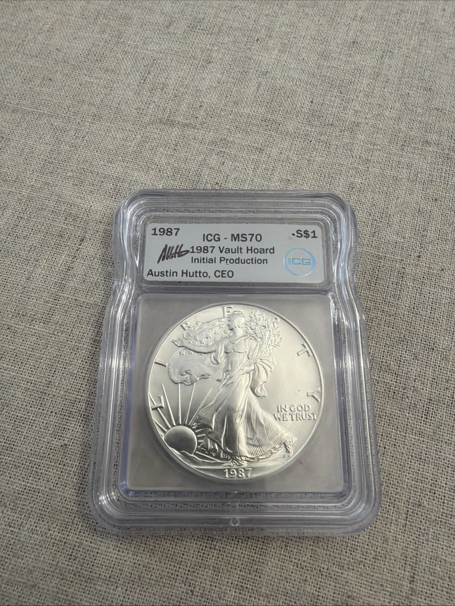 25+ American Eagle ICG 1987 Silver Bullion Coins for sale