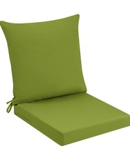 PRIMEPATIO Outdoor Garden Chair Cushion with Backrest 40 x 40 cm Green