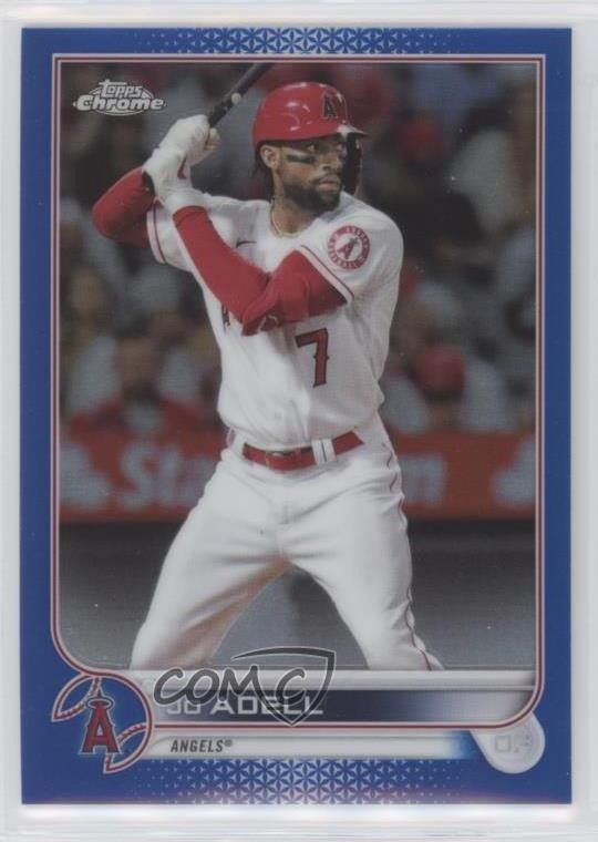2022 Topps Chrome Blue Refractor 139/150 Jo Adell #203 0g27