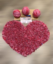 Make a Rag Rug In A Box Kit In Pure Wool,  Valentines Gift, Craft, Hobby, Wool