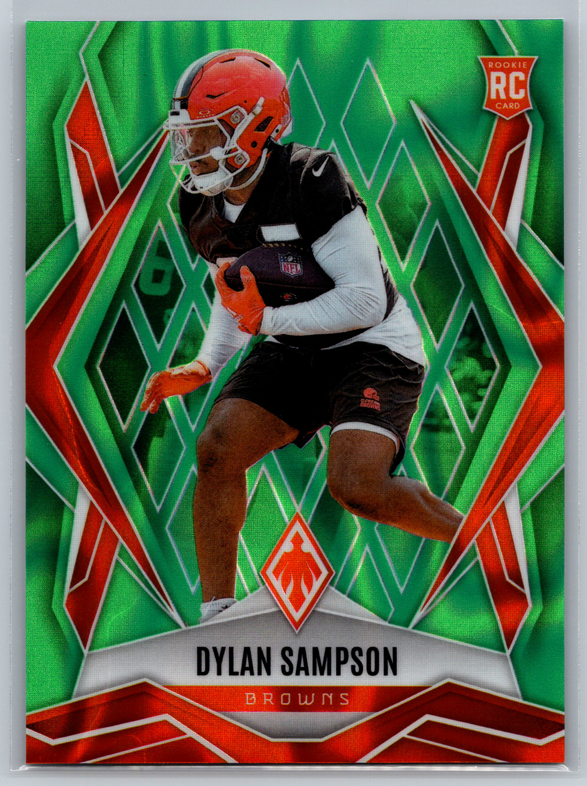 Dylan Sampson 2025 Panini Phoenix Lime Green Lava Rookie /225 #250 Browns