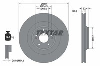 2X Bremsscheibe Vorderachse FüR Hyundai I30 Fastback Kona