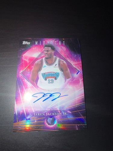 Jaren Jackson Jr. – 2025-26 Topps Midnight Basketball · Dark Matter Autographs #DMA-JJ Jaren Jackson Jr.