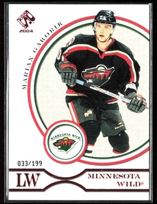 Marian Gaborik 2003-04 Pacific Private Stock Reserve Red /199 #50 Minnesota Wild