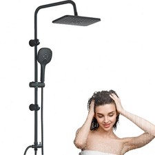 Bathroom Handheld Sprayer Shower Rainfall Wall Mount Fixtures Multi-functional