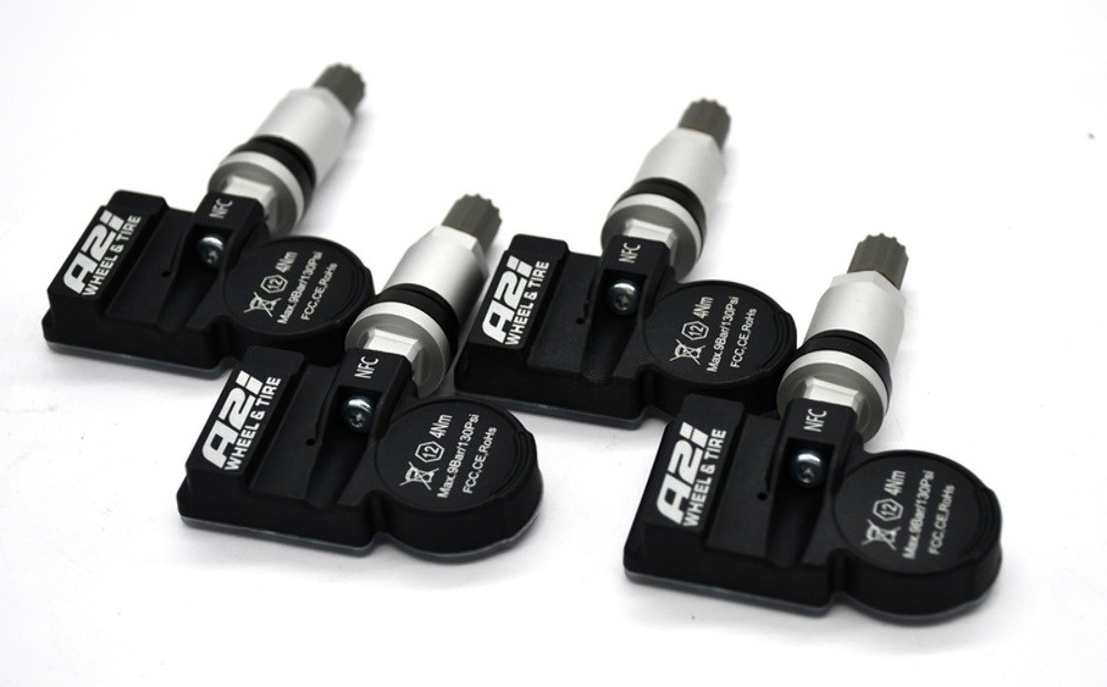 Set 4 TPMS Tire Pressure Sensors 433Mhz Metal fits 08-10 Maserati Gran Turismo (