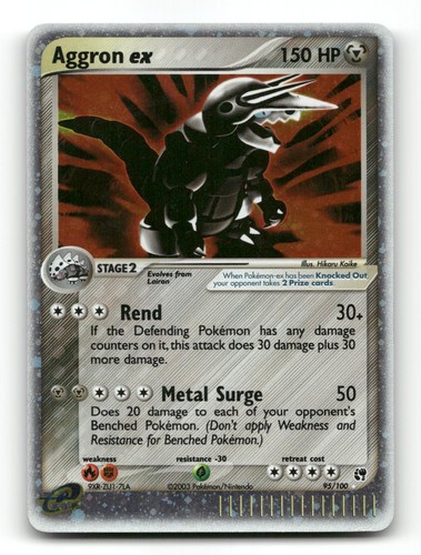 Aggron ex 95/100 Holo - Sandstorm - Pokemon Card MP