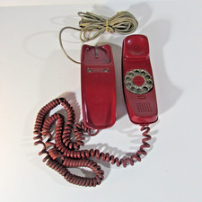 VINTAGE WANDTELEFON TRIMLINE SCHÖNER ORIGINALZUSTAND. - ROT!