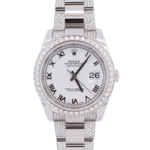 Rolex Datejust 36mm White Dial Watch Ref# 116234