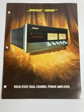 Bose 1801 Solid State Dual Channel Power Amplifier Catalog Brochure