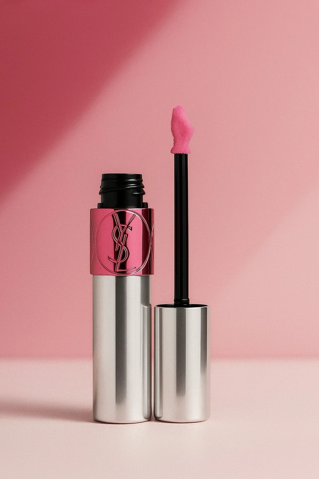 Yves Saint Laurent - Potenciador de labios con tinte en aceite Volupté - Cherry My Cherie - 0,20 oz Foto 3 de 4