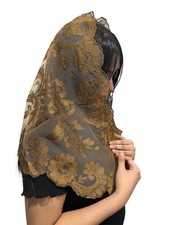 Catholic Church Mantilla Veil Holy Embroidery Lace Prayer Scarf